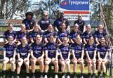 Coach Troy Gosper and the Lachlan Under 18s ready for the Western Women's Rugby League grand final. Picture supplied