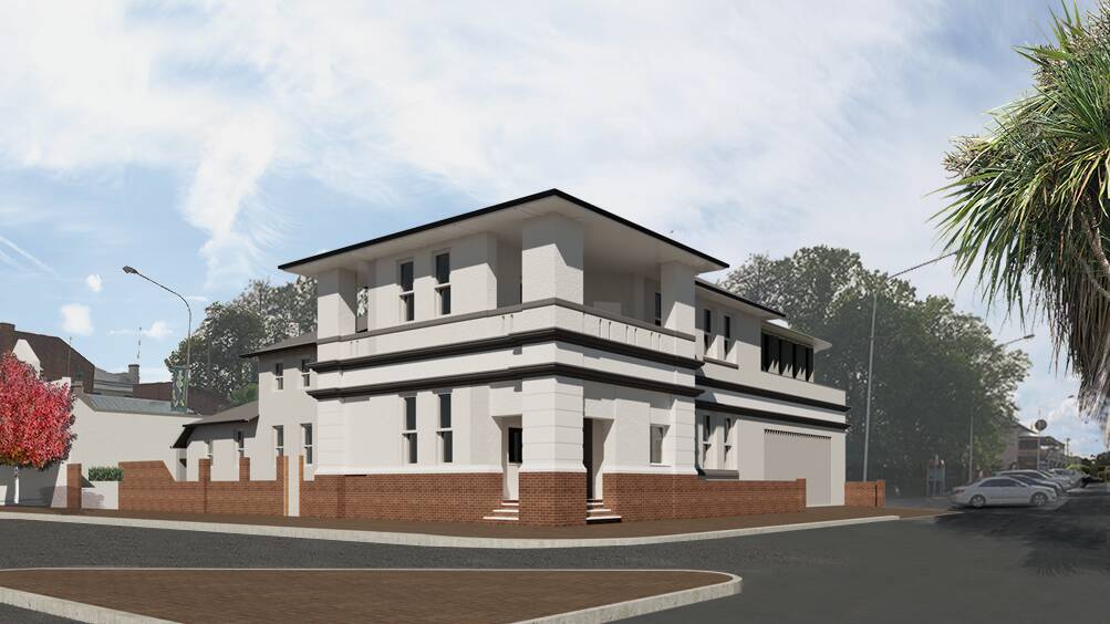 An artist's impression of the restored building on the corner of Lachlan and Court streets in Forbes. Photo submitted.