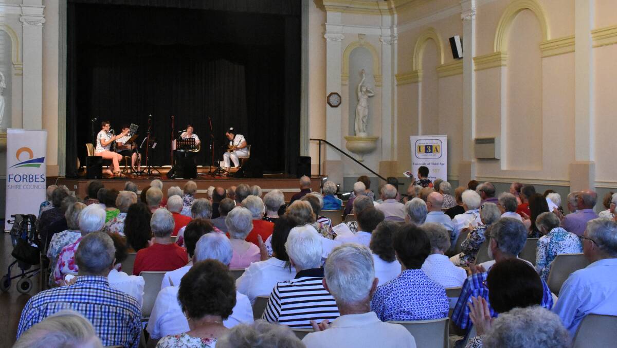 The Dotty Quavers performing at Town Hall in Seniors Week 2019.