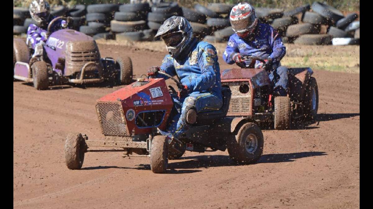 Lawn mower racing is coming to the Central West circuit and Forbes has some established competitors. Photo supplied by David Teale.