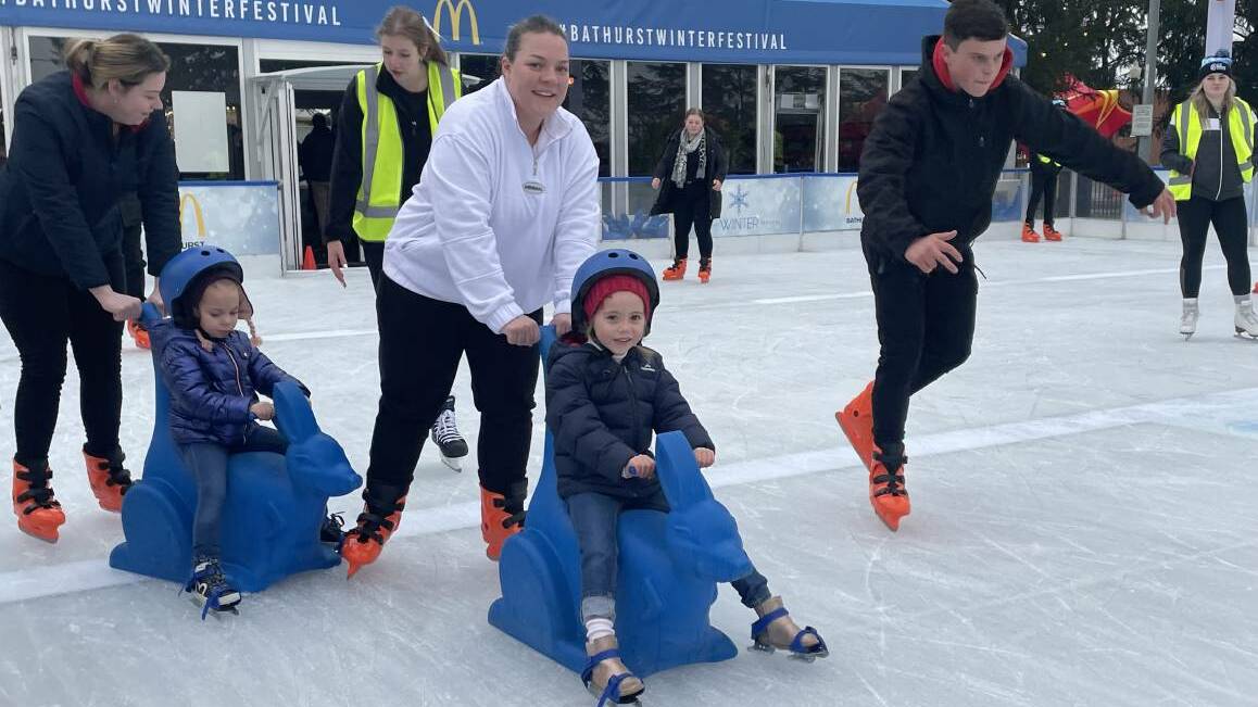 BATHURST WINTER FESTIVAL: Ice skating is one of the popular family attractions of this annual event. Picture: BRAD JURD