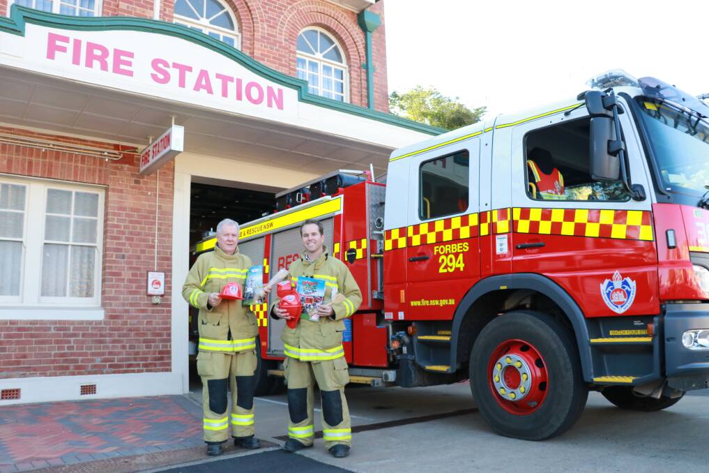 Forbes fire captain Brian Clarke and firefighter Mat Teale are on deck for Saturday's open day.