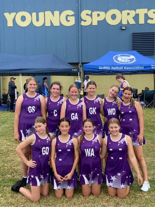 TEAMWORK: Forbes Netball Association's Under 14s in Young. Picture: SUPPLIED