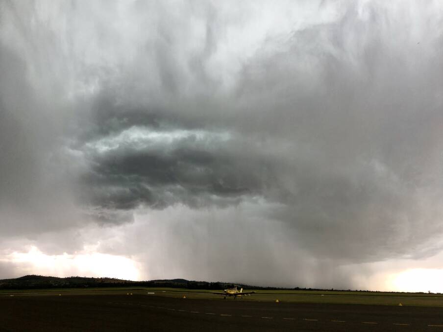 This storm rolled over Parkes airport this summer, making a spectacular image.