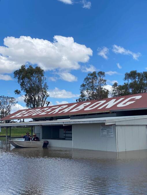 Just a couple of months ago the picnic race course was under water ... the volunteer committee had it looking a picture for Saturday's race meeting. Picture supplied.