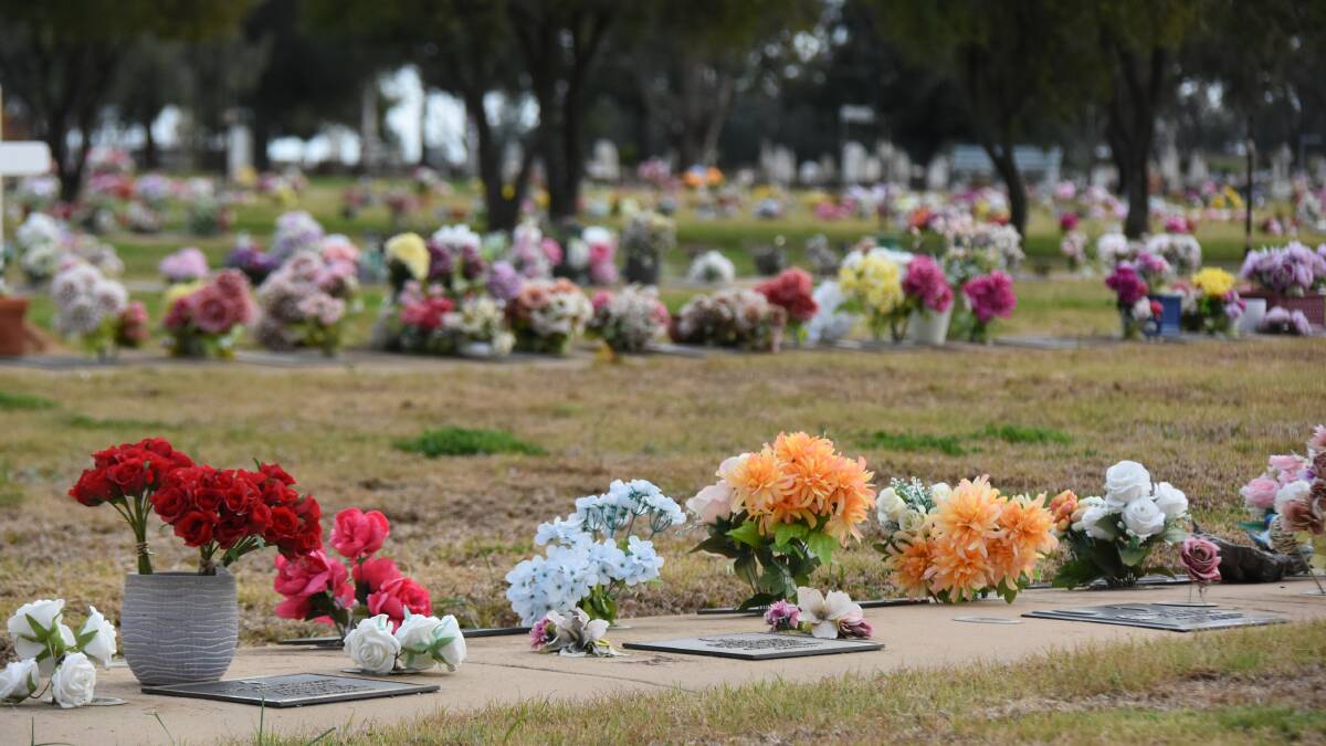 IN MEMORY: Current Forbes lawn cemetery regulations provide a flat bronze plaque but a change before council would allow for headstones up to 60cm tall and 90cm wide. Picture: FILE