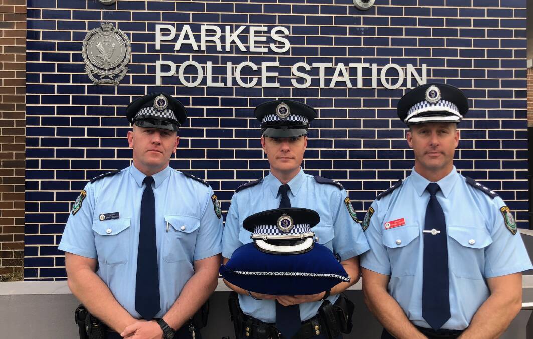  A/Inspector Brad Russell, Senior Constable Daniel Greef and Inspector Shane Jessep.