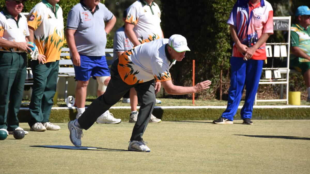 ON A ROLL: Bert Bayley enjoyed success in both the A and B Pairs and the Bentick Trophy at the Forbes Sports and Recreation Club this week. Picture: File