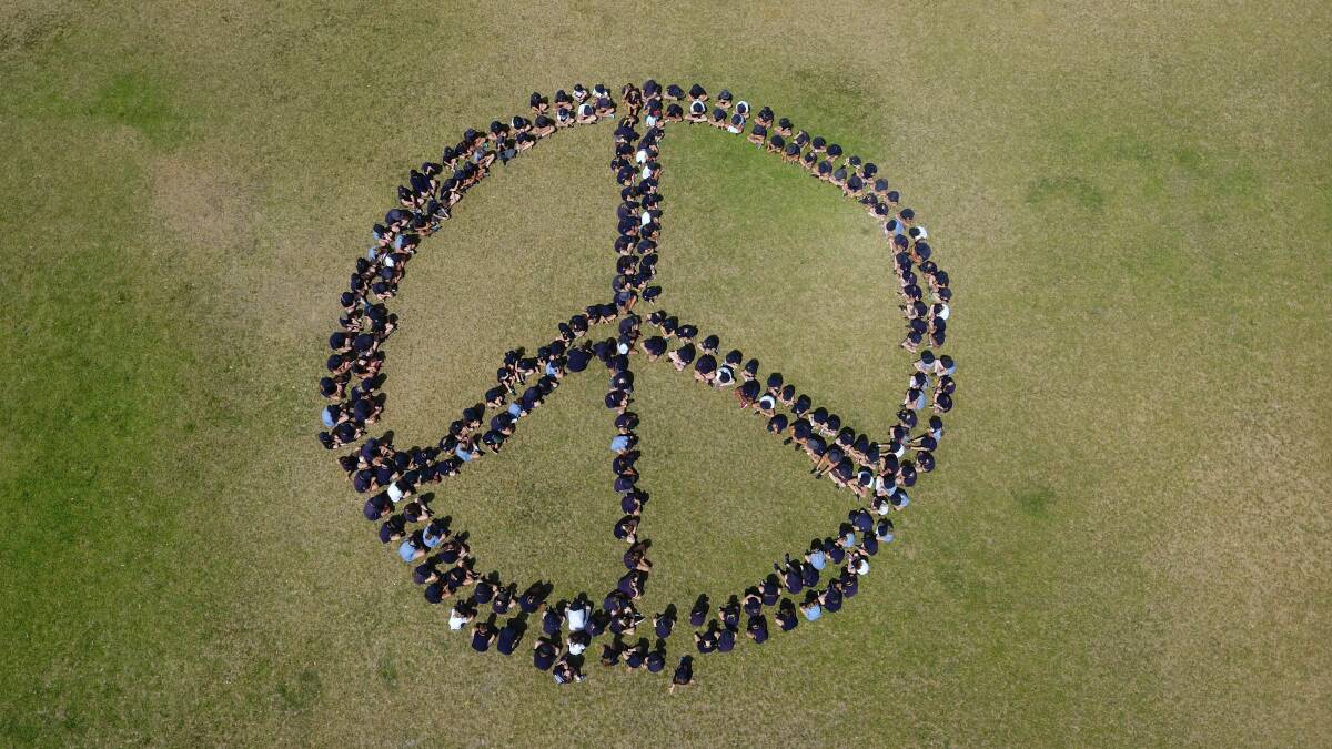 Nathan Steele captured this image of Forbes Public students on Harmony Day. 