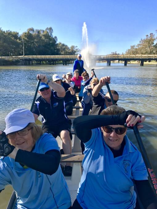The Lachlan Dragons are back in the water - it's a good time to give dragon boating a go!