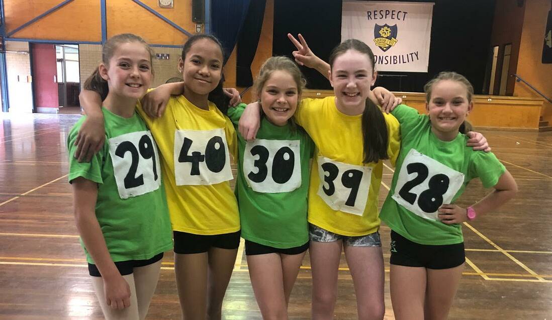 Bedgerabong's Isabella Brown, Paula Terrado, Holly Purcival, Lizzy Stewart and Airlie Bird are heading for Sydney and the Schools Spectacular. Photo contributed. 