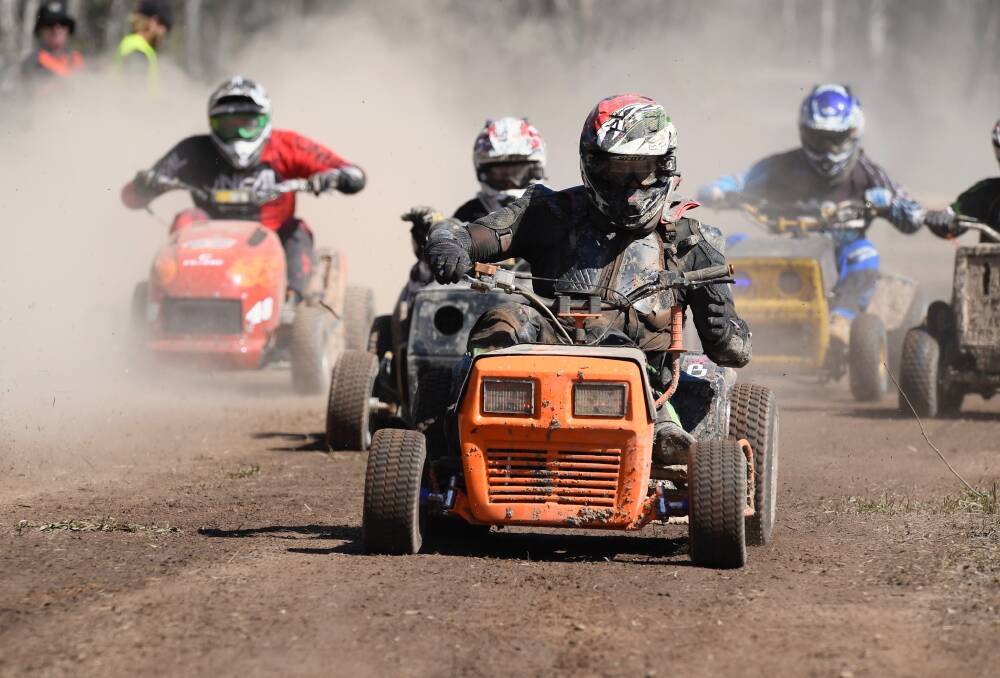 TITLES COME TO TOWN: The Australian Ride On Lawn Mower Racing Association is bringing the national championships to Forbes this weekend. Picture: SUPPLIED