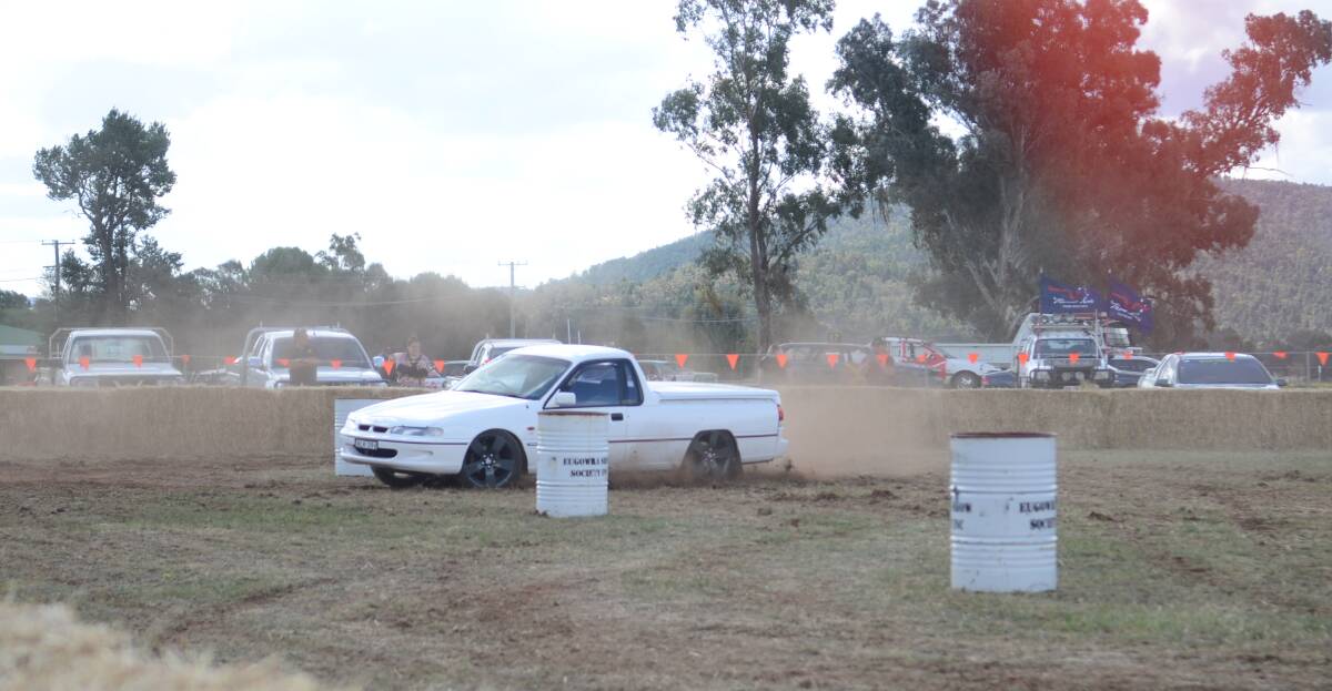 Ute barrel racing, pictured from Eugowra Show, is coming to Forbes Show this year and entries are open now. 