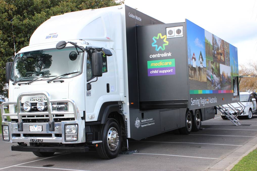 Australian Government Department of Human Services' Mobile Service Centres. Photo Department of Human Services website.