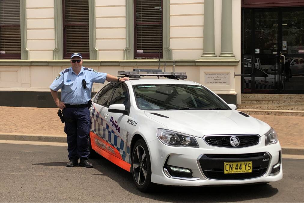 Senior Constable Kelvin Jubb from the local Highway Patrol, who will be one of the many Police Officers who'll be patrolling local roads over the long weekend.