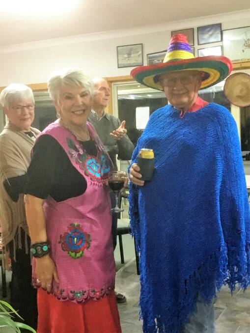 Margaret and Bruce Adams embraced the Mexican theme. 