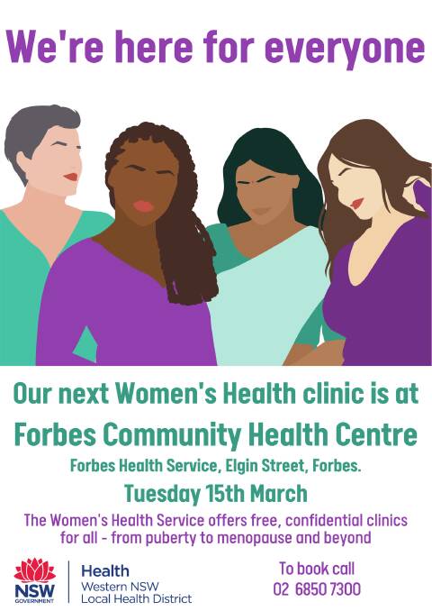 Women's health clinic free, confidential and coming to Forbes monthly