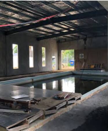 INDOORS: An image of the inside of the Forbes heated pool facility with works ongoing. Picture: FORBES SHIRE COUNCIL MEETING PAPERS