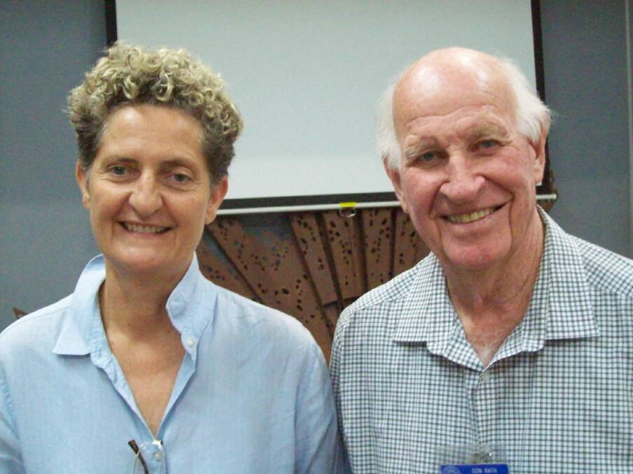 Probus member Don Rath welcomed Kate Engelbrecht to the Men's Probus meeting to speak about her renovations and plans for the former Masonic Lodge building. 