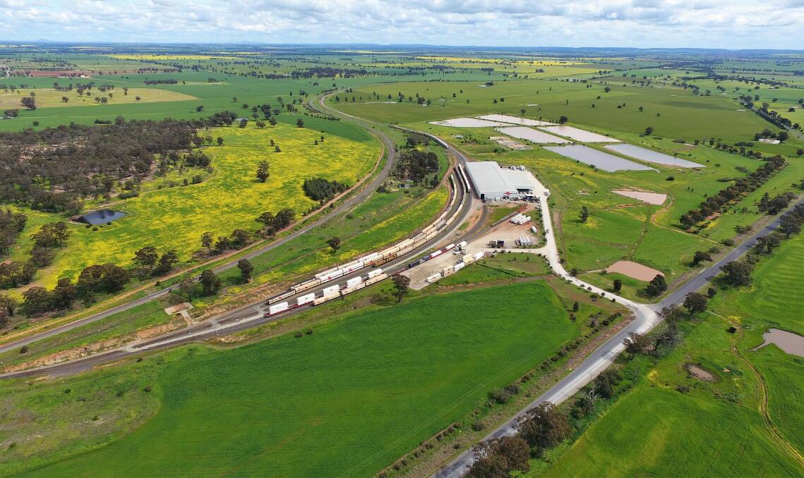 The National Logistics Hub in Parkes. Photo: Submitted