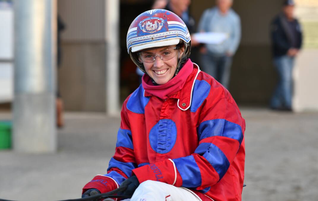 ANOTHER MILESTONE: The Lagoon's Amanda Turnbull notched up her 2,000 career win as a driver on Wednesday night when steering a treble at Shepparton.