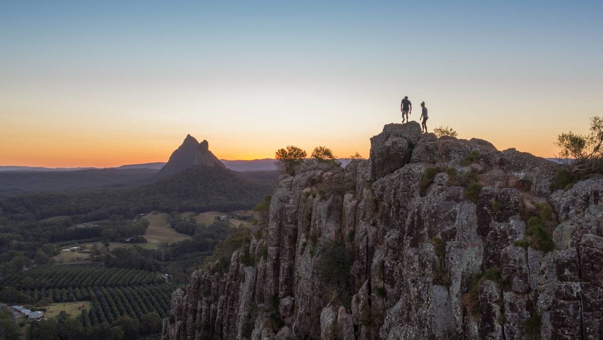 Feel on top of the world in the hinterland of Queensland's Sunshine Coast. Picture: Supplied
