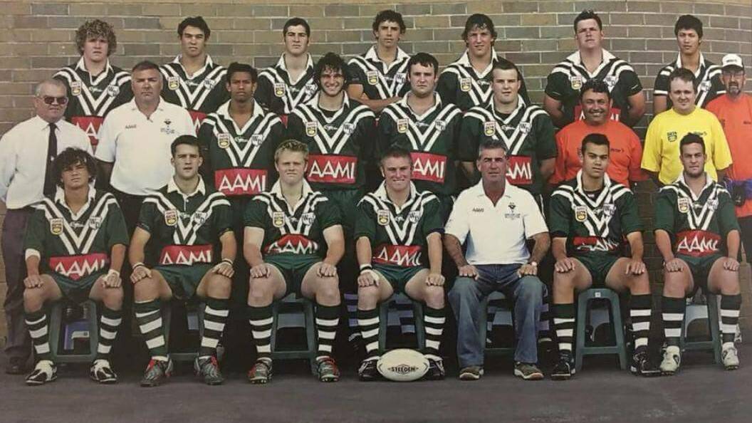 WESTERN DAYS: Joel Thompson (back row, third from left) represented Western Division's under 18s in 2005. 