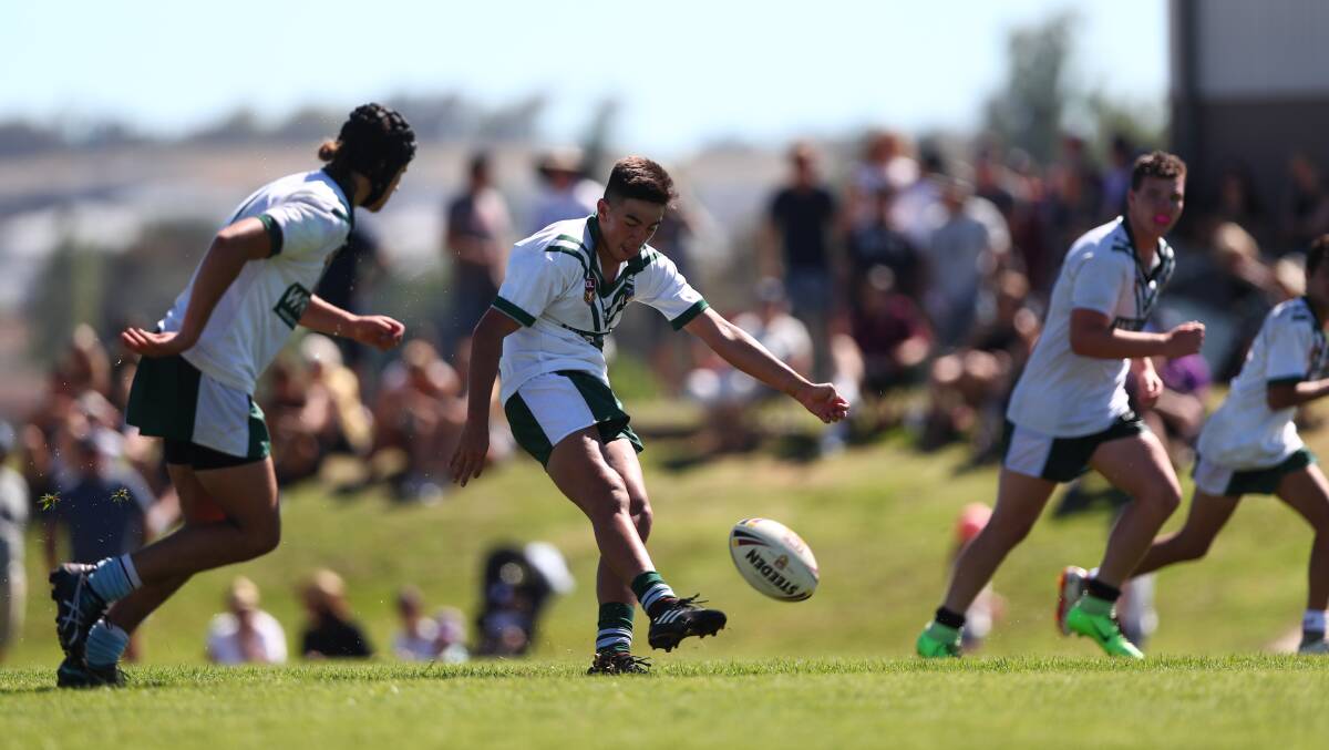 LET'S GO AGAIN: Rylee Blackhall lines up a kick-off during Western trials with Manly in February. The two sides will square off before the NRL game in Mudgee on May 20. Photo: PHIL BLATCH