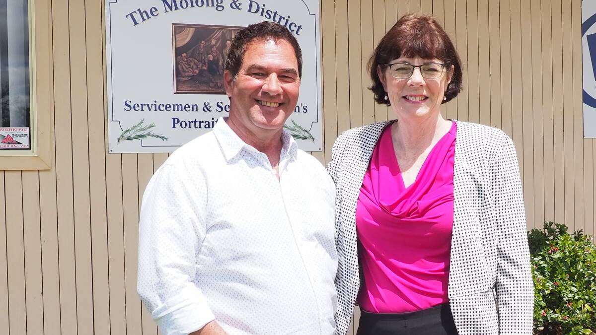 NSW Nationals candidate for Orange Tony Mileto (left) and State Electorate Council Chair Kate Hazelton (right). Picture supplied.