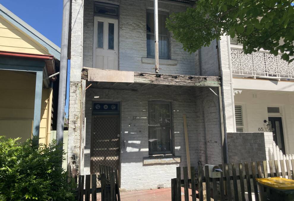 RESTORATION PROJECT: An abandoned terrace at 67 Gipps Street, which will go to auction with a guide of $590,000, is attracting huge interest. 