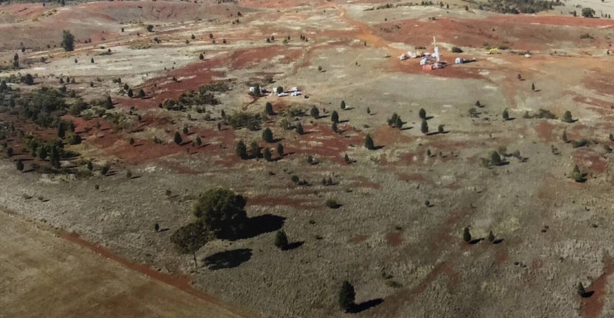 MINE SITE: Arial photo of Clean TeQ Sunrise site near Fifield NSW.