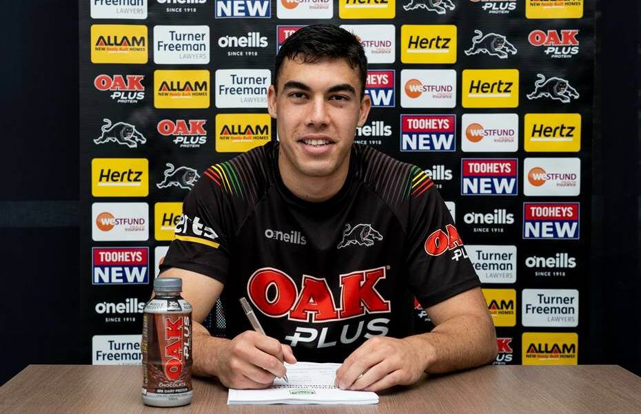Forbes' Charlie Staines re-signed with the Penrith Panthers last week. Photo supplied.