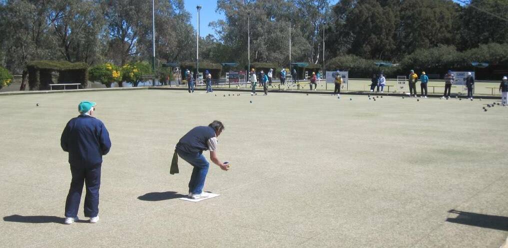 Bowls is back at the Forbes Bowling Club for roll ups. File photo from before COVID-19.