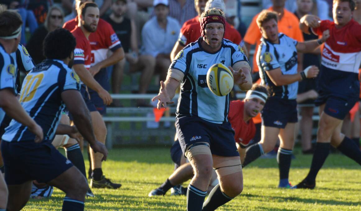 INCUMBENT: Parkes' Dan Ryan in one of a couple of Central West Blue Bulls considered a lock for the NSW Country Cockatoos. Photo: MATT FINDLAY