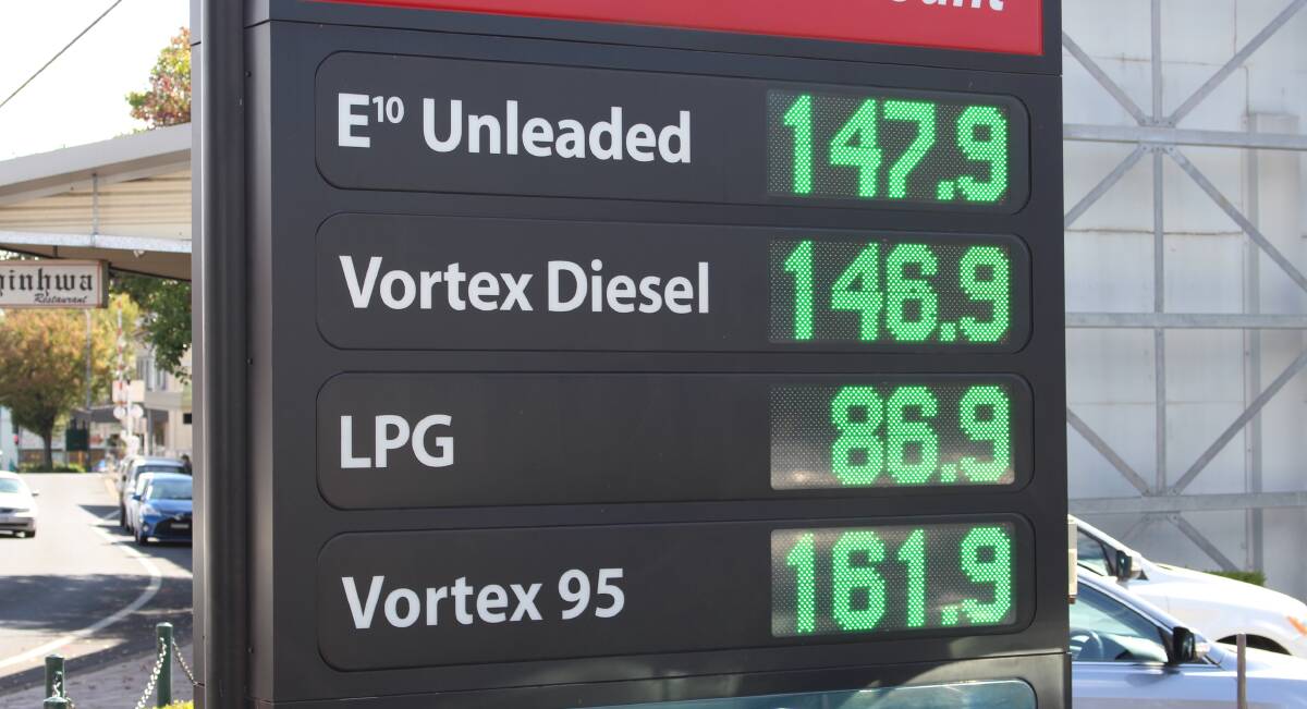 UP AND ATOM: Prices have hiked in the week before school holidays. We are faring better than Dubbo, whose average price for unleaded 91 is 145 cents per litre. 