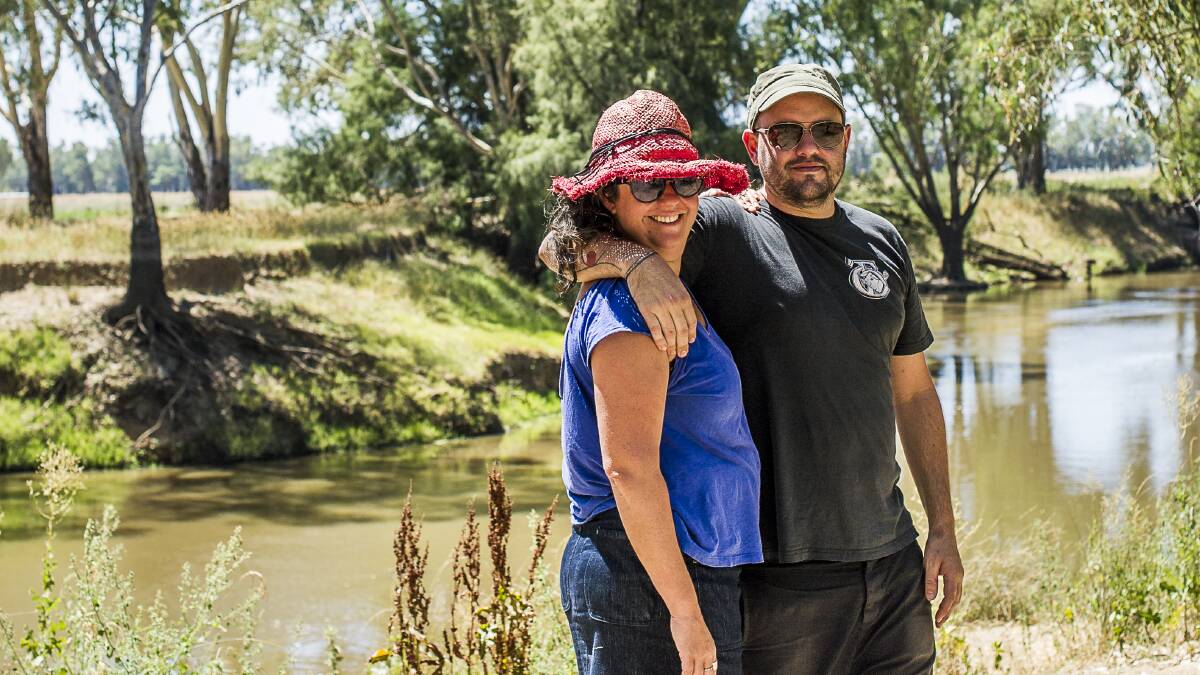 Creative Directors O Tama Carey and Mat Lindsay by the Lachlan River. They will be creating a feast for diners alongside the Lachlan River this September.