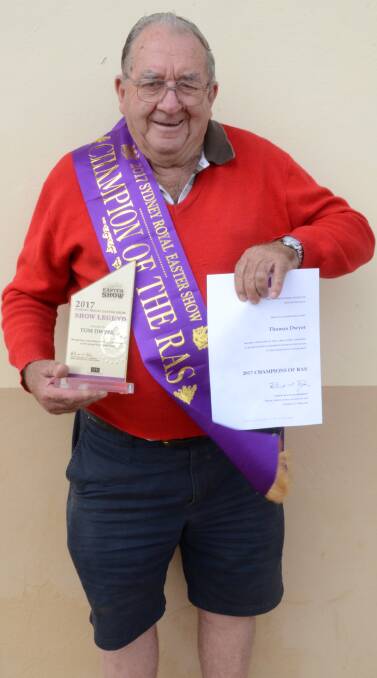 What a Legend: Forbes local Tom Dwyer took home the 2017 Show Legend at the Sydney Royal Easter Show.