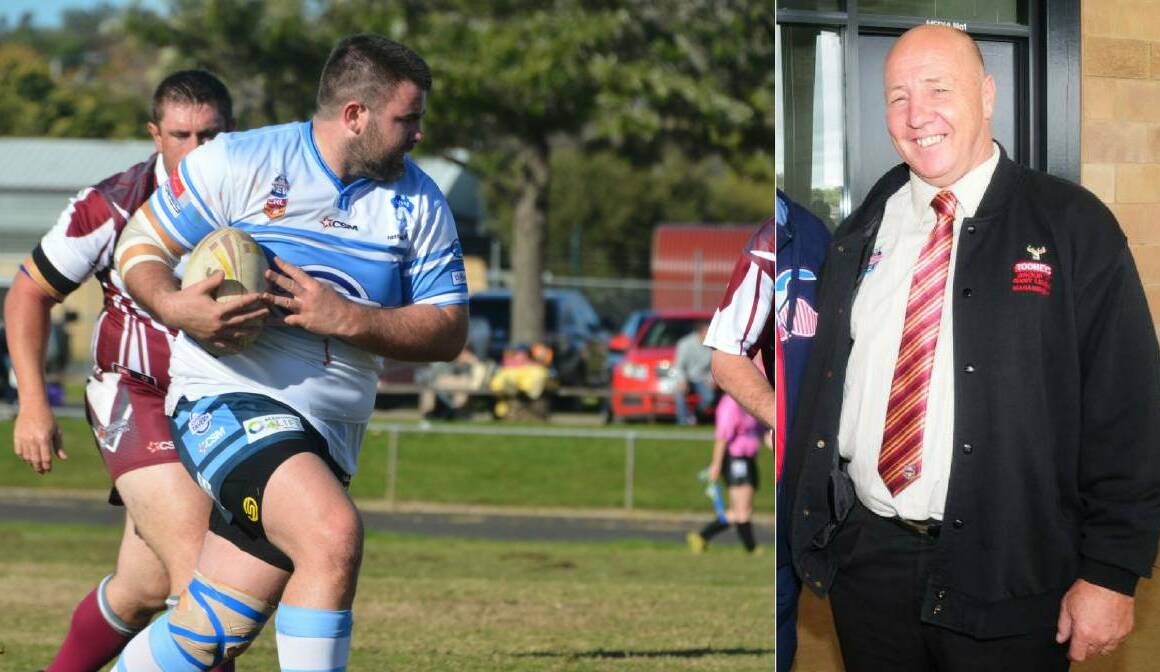 NEW FACES: Dylan Hill (left) will coach the Raiders in 2018 while Ross McDermott is now president.