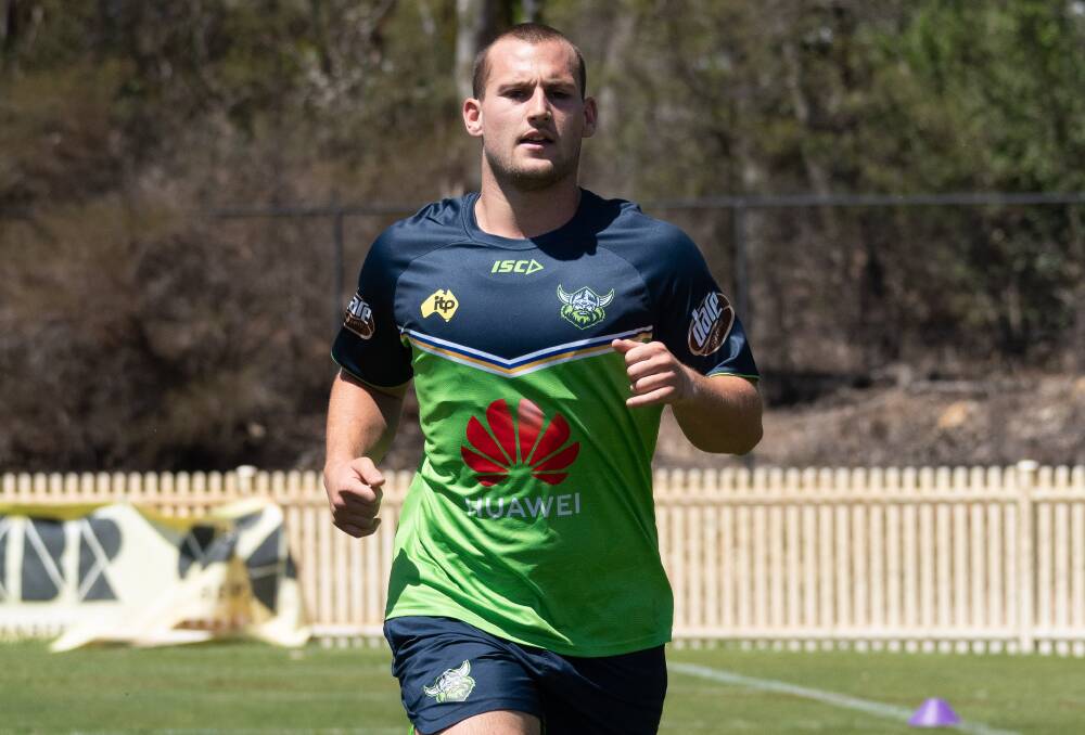 EARNED A CHANCE: Darby Medlyn's attitude has been praised by Raiders coaches ahead of his NRL debut this weekend. Photo: CANBERRA RAIDERS