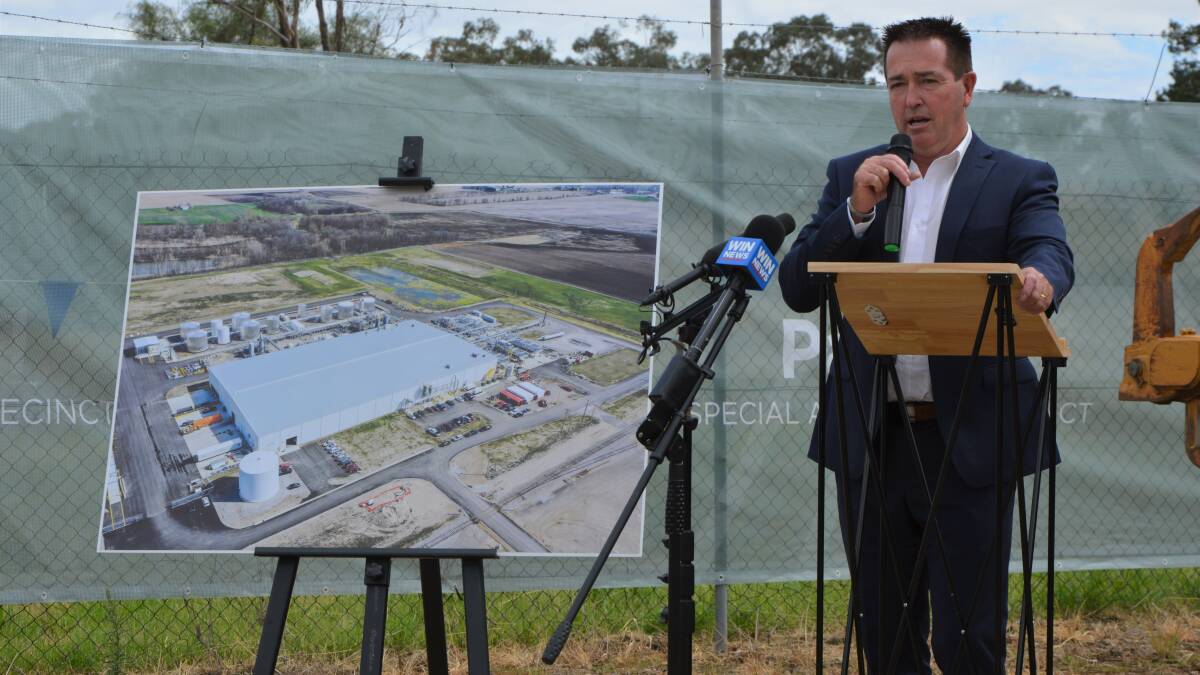 GAMECHANGER: Deputy Premier, and Minister for Regional NSW, Paul Toole, was in Parkes on Tuesday to announce a $260 million dollar direct investment by international recycling company Brightmark. Photo: KRISTY WILLIAMS