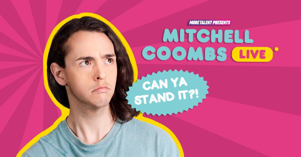 SAVAGE NEW SHOW: Bogan Gate's Mitch Coombs is about to go on-stage at the Factory Theatre in Marrickvillefor his first stand-up comedy show, 'Can Ya Stand It' - and it is set to be a corker. Photo: SUPPLIED.