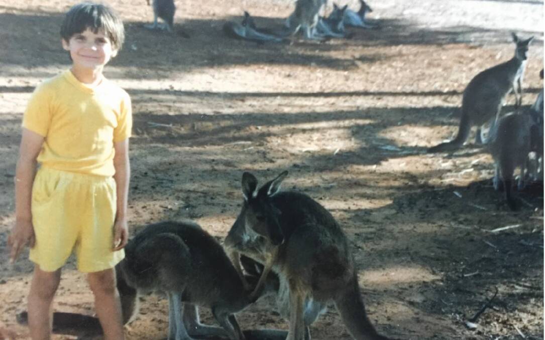 Matildas goalkeeper Lydia Williams grew up with two pet kangaroos. Picture: Supplied