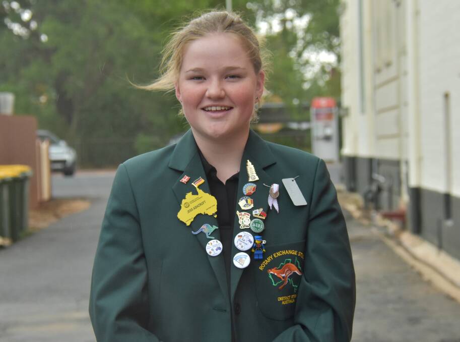 Jess Ashcroft will be heading to Europe this weekend as part of the Rotary Youth Exchange program.