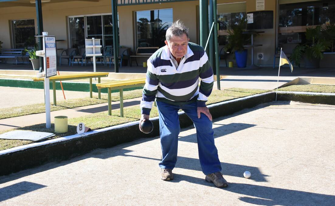 Peter MacKay is one of locals who competed in the Zone Senior Singles last weekend.