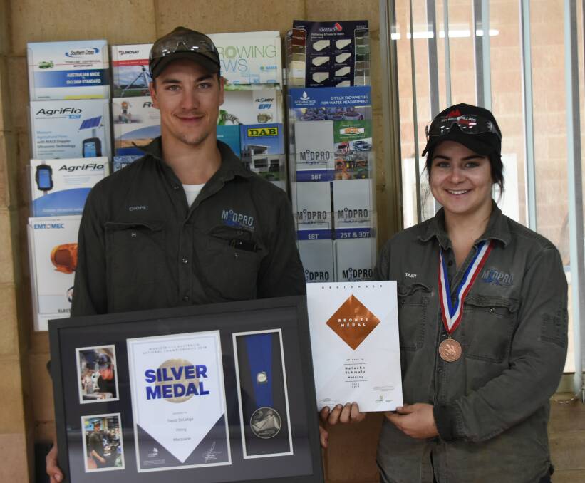 David de Lange and Natasha Schmalz have been recognised for their skills at the NSW Training Awards and the Skills Regional Competition.