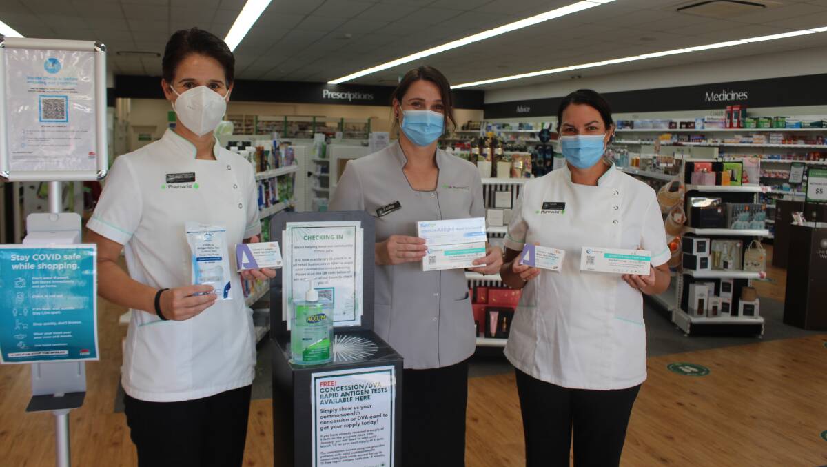 Tracey Edwards, Emma Smith and Sarah Hazell are happy that they have a range of RAT tests available for the public.