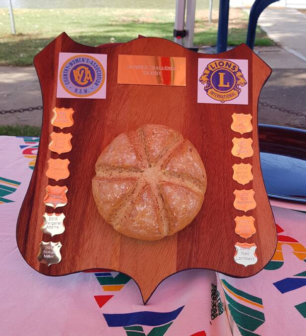 The CWA and Lions Damper Competition Shield. Photo supplied.