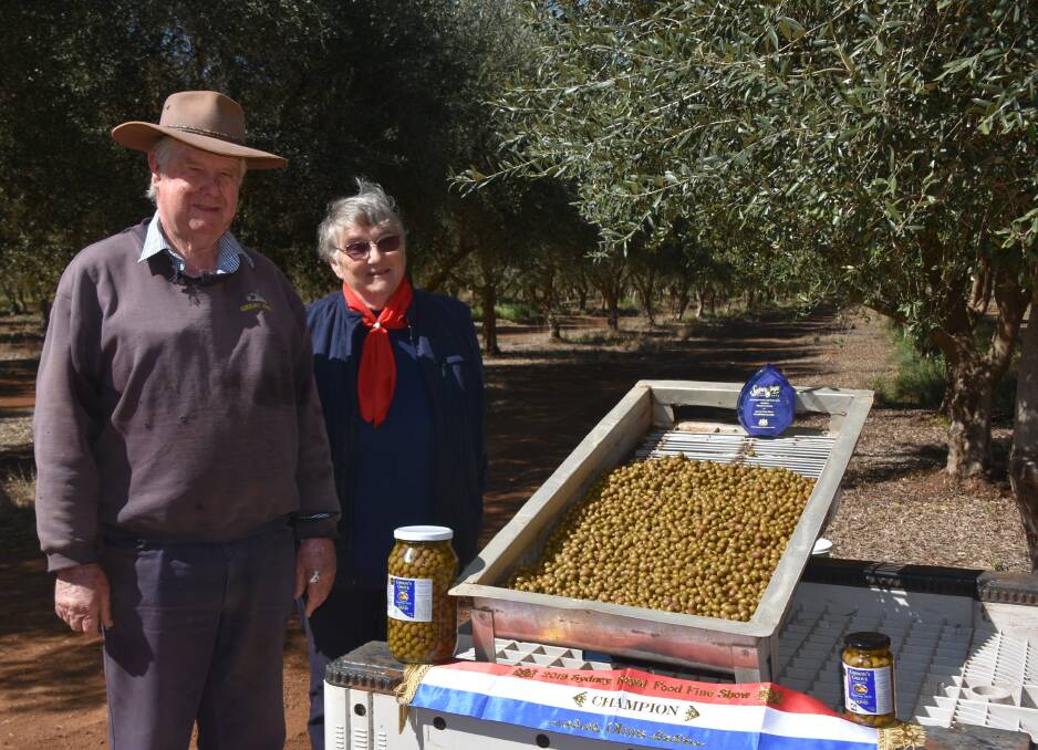 Greg and Clare Gibson's olives have been recognised for their quality at the Sydney Royal Fine Food Show.