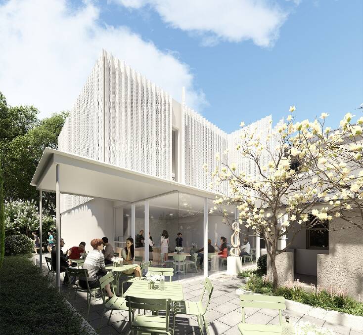 A concept render of what the rear cafe courtyard will look like. Photo supplied.