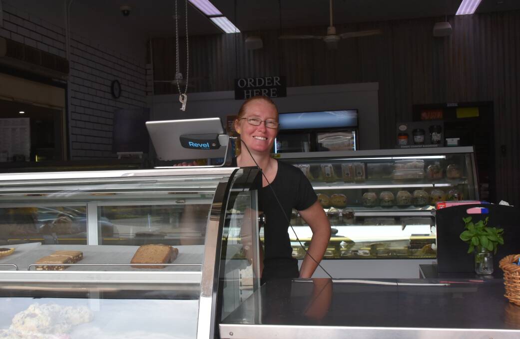 The Bakehouse's Kristy Herford was ready for the next customer to visit the counter.